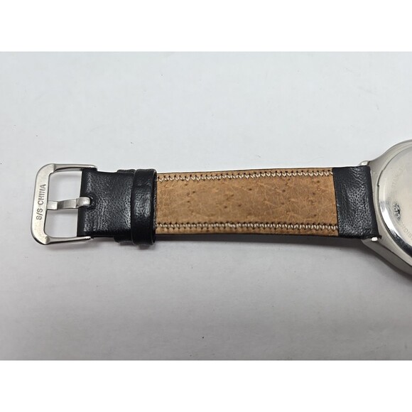 Rare Skagen Aktiv A23LSRB Mens Slim Watch Black Dial Quartz New Battery Works - Picture 10 of 12